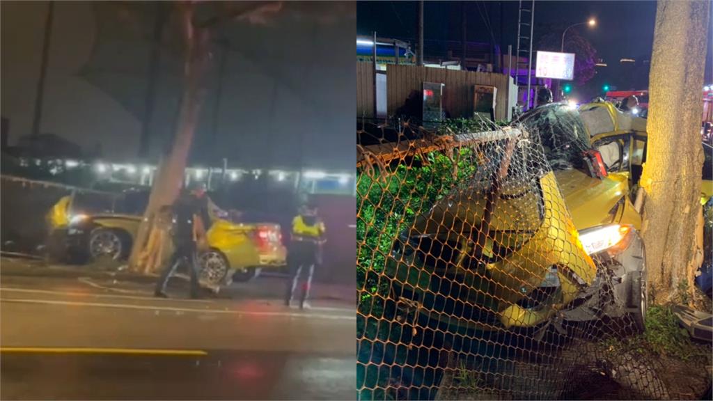 土豪金BMW「失控撞路樹」淪廢鐵!車行老闆陪試車竟賠命…2死1重傷
