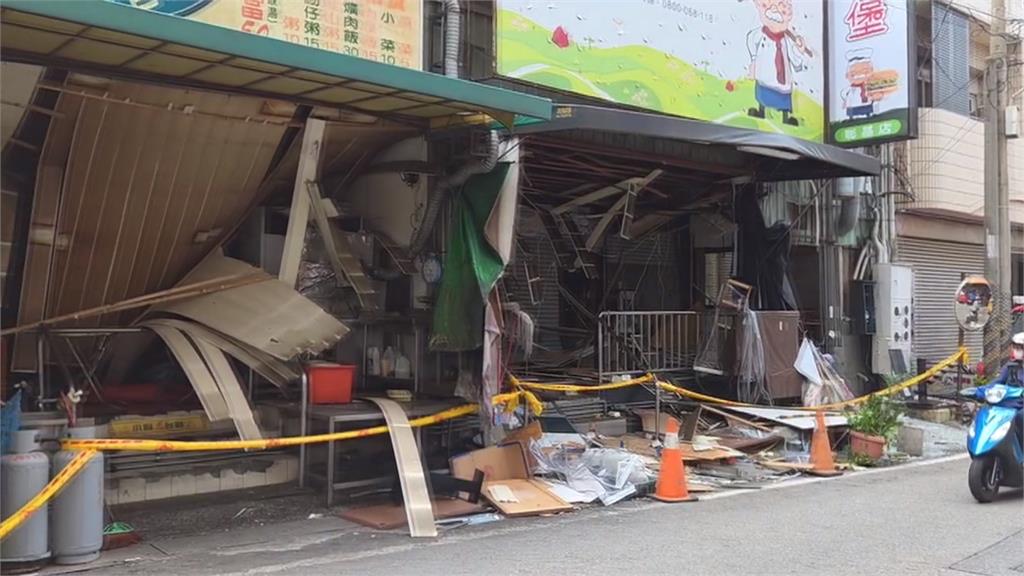 彰化早餐店深夜氣爆！　疑瓦斯外洩波及民宅