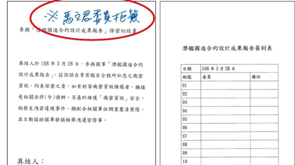 潛艦國造洩密案持續延燒 檢方將馬文君列為「外患罪」被告