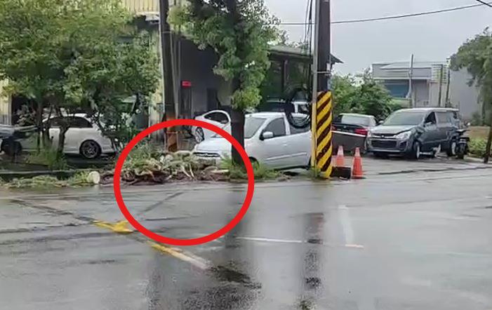 桃園駕駛街頭狂飆撞斷路樹 精神恍惚車內搜出「這東西」