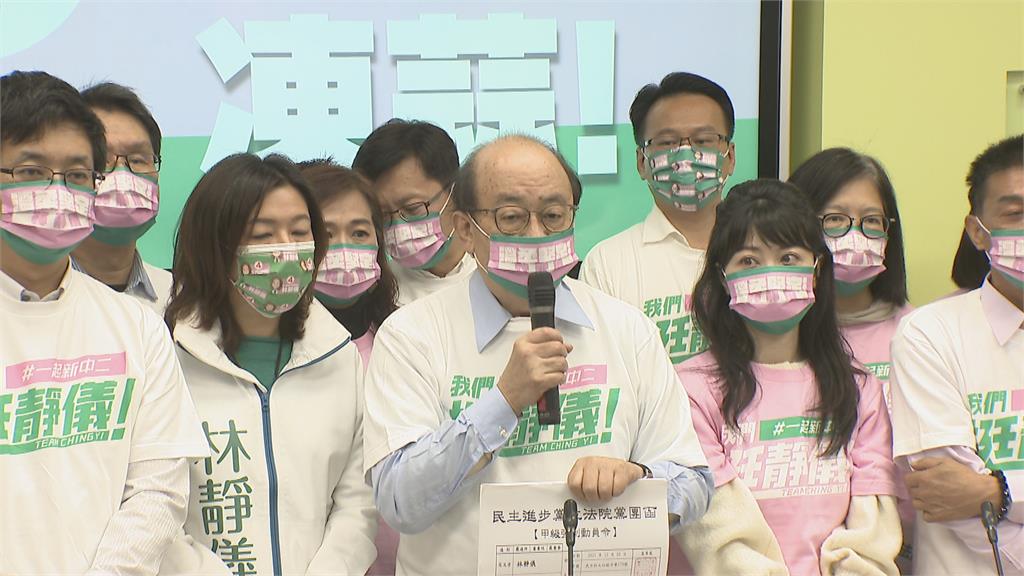 柯建銘「甲動」民進黨團到台中　幫林靜儀造勢