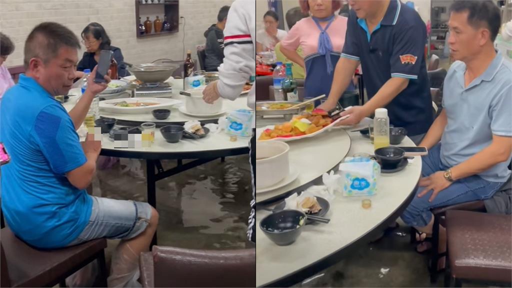 宜蘭餐廳「慘變漂漂河」還客滿!議員調侃「真流水席」掀網論戰:低調點…