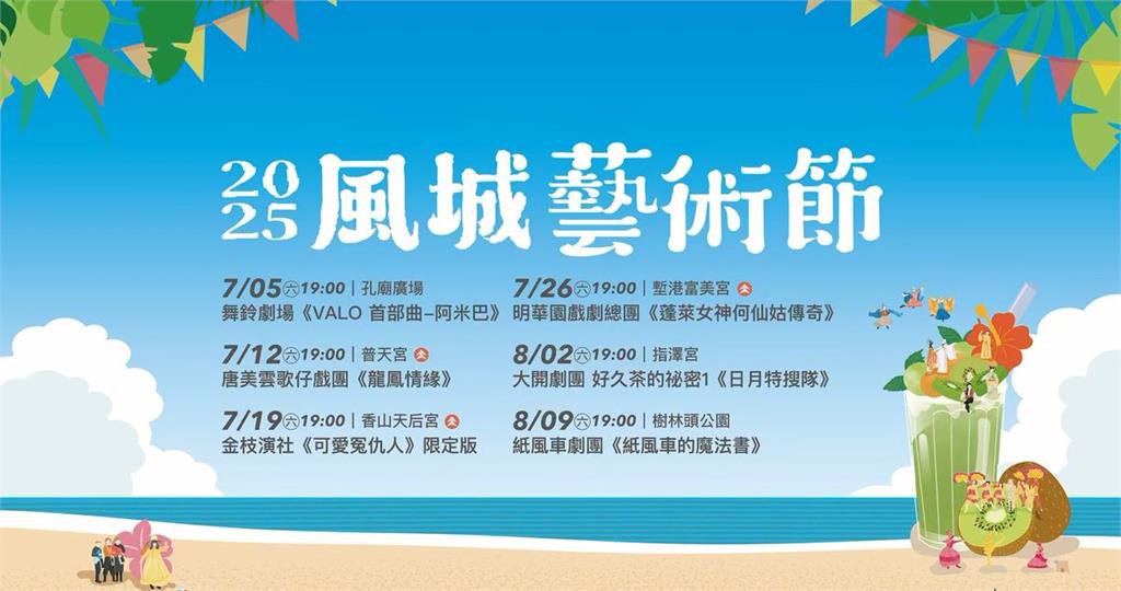 竹市風城藝術節7/5登場 首推「文化夜埕市集」