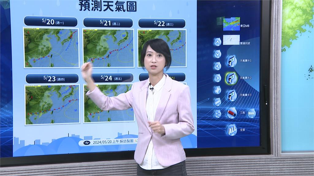 週二起「第三波梅雨」報到 鋒面徘徊4天 嚴防雨勢