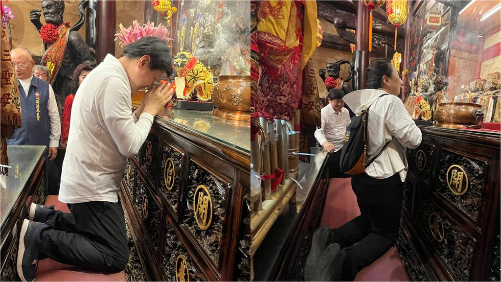 不甩守喪禁忌!傅崐萁夫婦拜新港媽祖「下跪參拜快哭了」這點遭網嗆:耍特權?