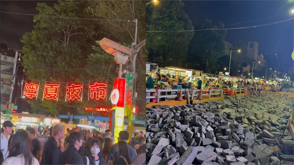 「重新開幕」要確欸?寧夏夜市整修2個月遊客到場見「這幕」傻了