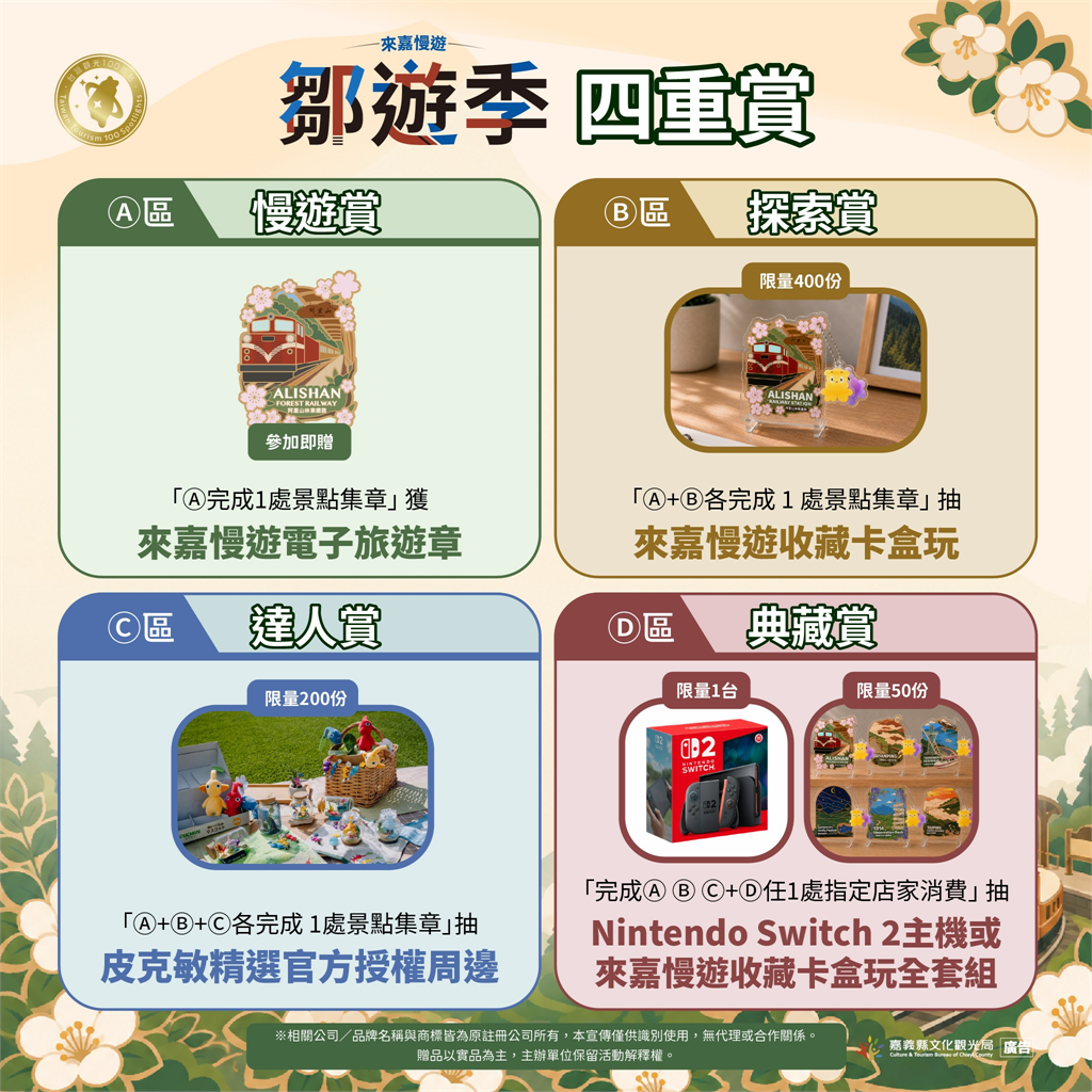 「嘉義縣鄒遊季」9月1日登場,走訪特色景點集旅章,多項好禮大方送