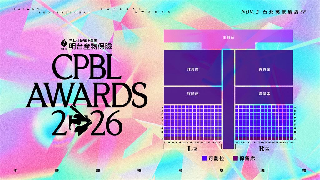 中職／台灣大賽落幕！頒獎典禮11/2登場「限量288席VIP福袋」這天開搶