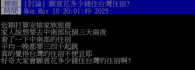 國旅住宿「價格飆漲」竟被當盤子?網揭超過「這1區間」出國玩實在!