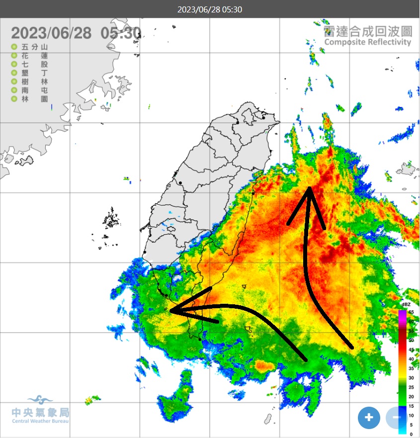 熱帶對流上下開攻!鄭明典曬1圖曝「雨彈熱區」:有顯著的降雨