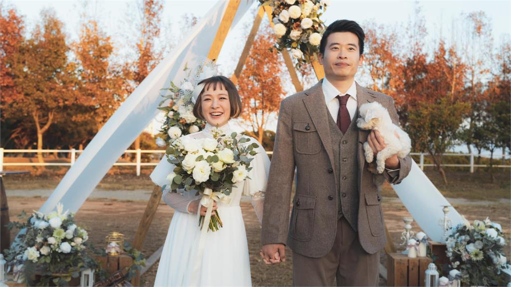 151林彥君結婚了!披深V絕美白紗「激吻嫩尪」婚禮美照全曝光