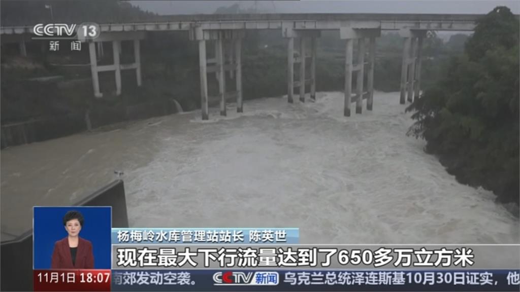 康芮直奔中國! 多地河水暴漲淹沒農田 鐵路航空全停擺
