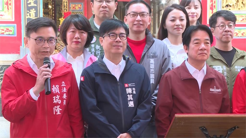 馬年拚選戰！　賴清德走春拜廟加持綠營選將