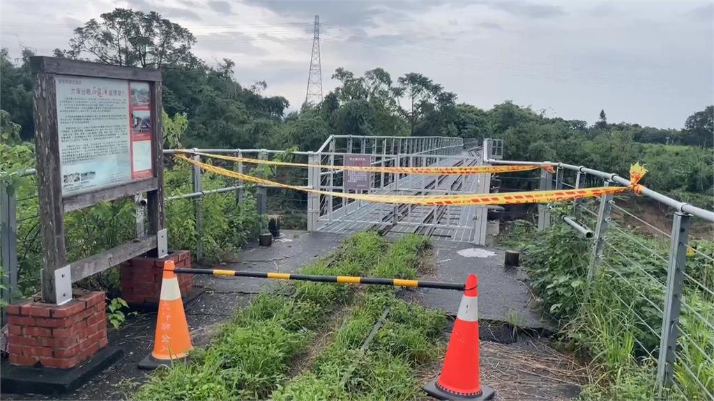 路面炸裂！林內雲61線「路基掏空」　石龜溪鐵橋「橋墩位移」