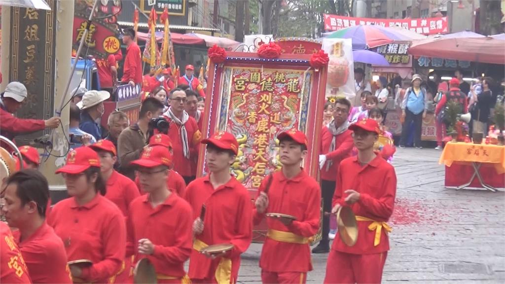 桃園龍德宮四媽祖遶境風雨無阻　駐駕鹿港天后宮秒放晴