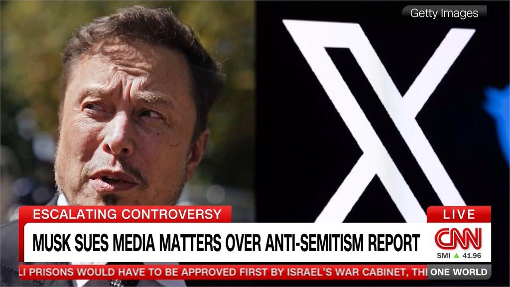 社群平台X陷反猶爭議　馬斯克告「媒體事務」誹謗