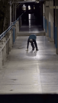 國小走廊驚見阿北「四肢著地」爬行!「16秒詭異畫面」網嚇瘋…專家解答了