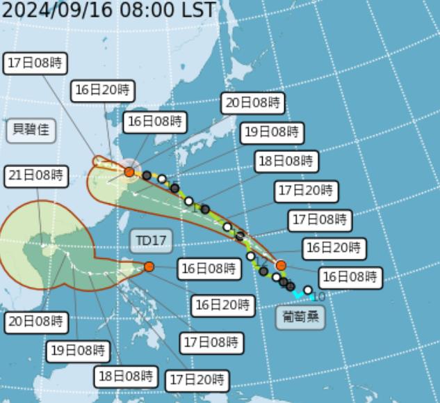 才躲過「75年來最強颱風」貝碧佳！專家警告「葡萄也來了」最新各國路徑曝光