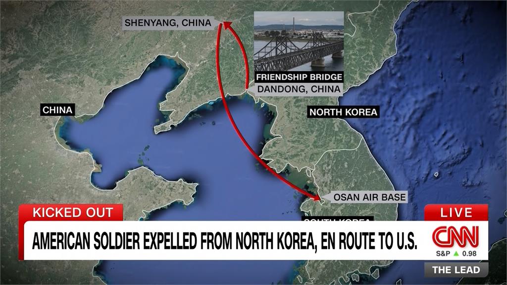 美士兵闖北朝鮮遭驅逐出境　從中國轉南韓再飛美