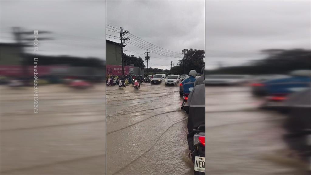 西南風挾帶旺盛水氣　高雄又暴雨多處積淹水