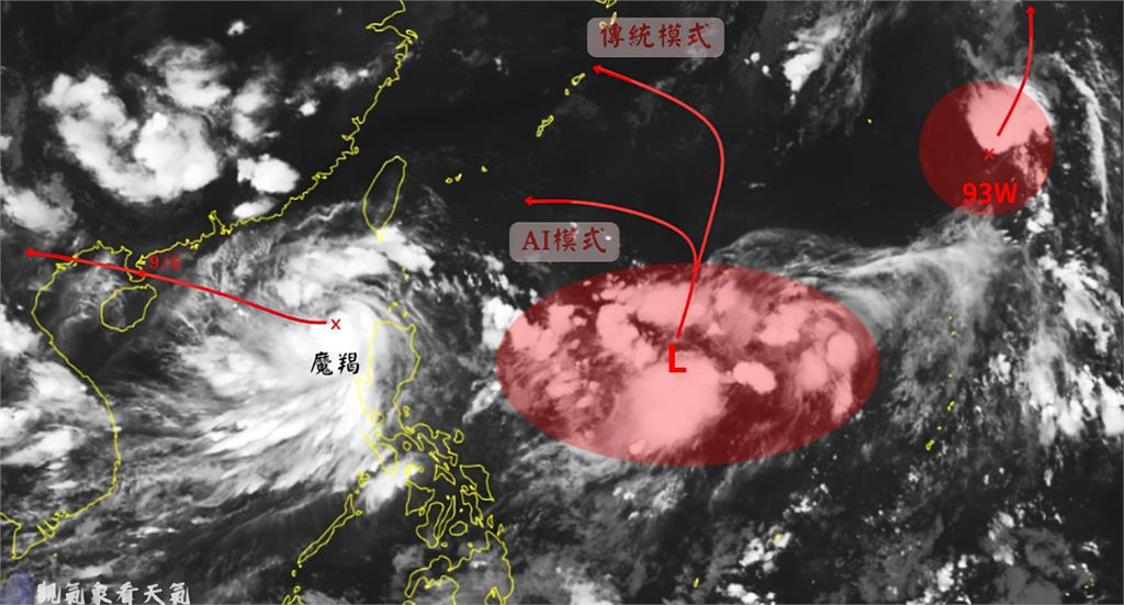 魔羯剛走又有雙颱！AI模擬路徑「急轉攻台」報到時間曝光…專家：結伴機率高