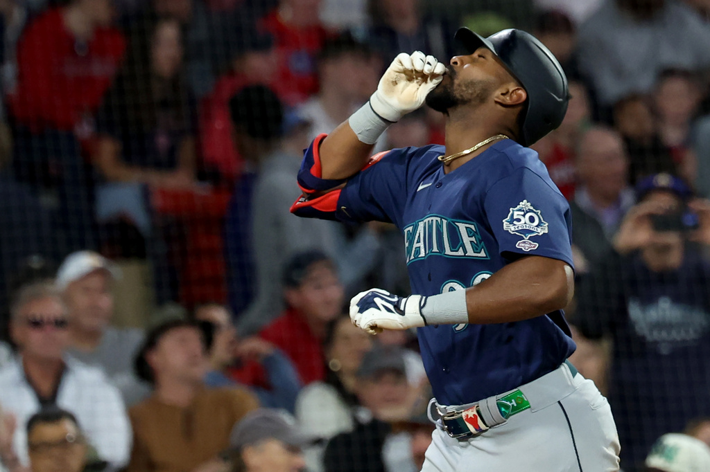MLB(影)／21歲小水手初登場就炸裂！蒙特斯大聯盟首安首打點首轟一次到齊