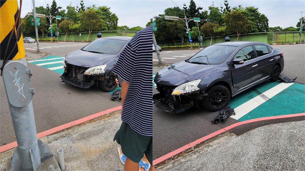 陳仙梅劇組遇車禍！遭「高速撞上」車頭全毀　她驚：真的嚇到了