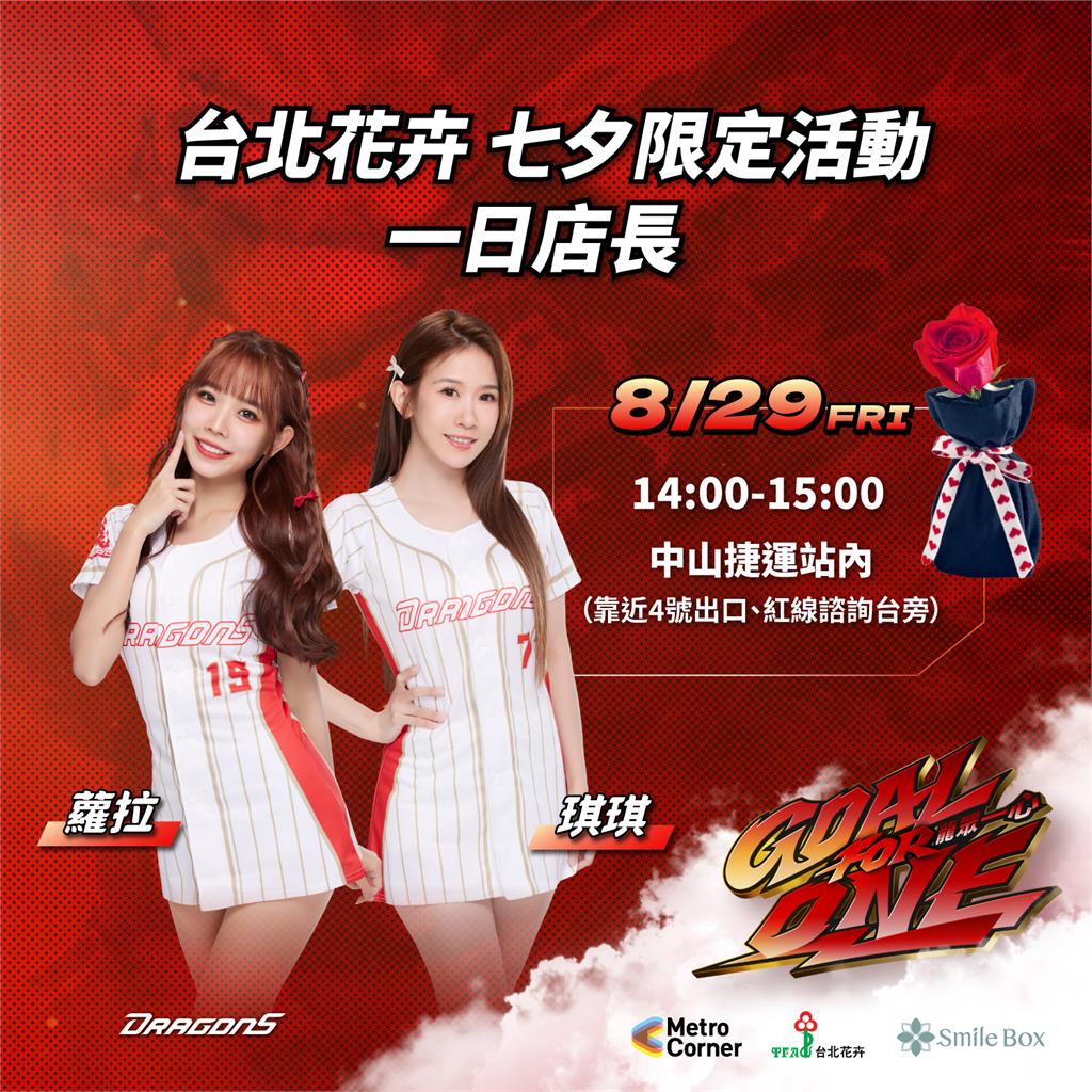 啦啦隊／「玫好時光」在北捷！味全龍「小龍女」化身甜蜜店長陪您歡度情人節