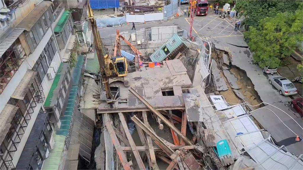 大直街房屋坍陷西側幾乎填平　雙號最快週日返家、25戶房屋拆重建