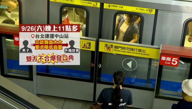 不滿外籍客搭捷運講話太大聲　男勸阻爆衝突遭反嗆「哪裡規定」