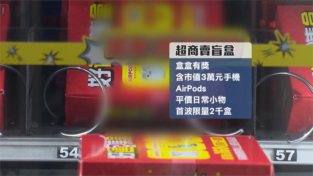 盲盒經濟燒! 超商設1800台盲盒販賣機 最大獎祭智慧手機