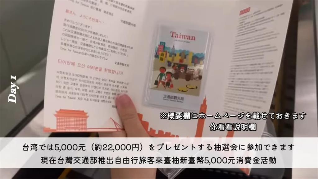 金福氣！爽抽台灣5000消費金　日本媽在台吃喝玩樂一卡搞定