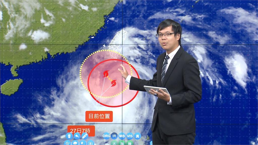 中颱杜蘇芮觸陸　花東、南台灣越晚風雨越明顯