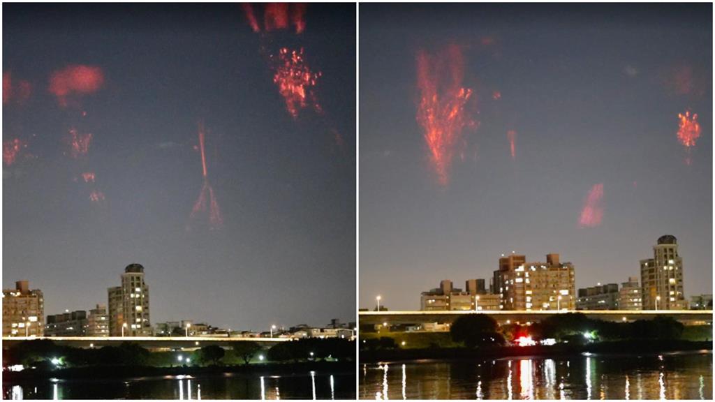 台灣海峽閃過「高空鬼魅」是啥?鄭明典PO「紅色精靈」現蹤一瞬影像