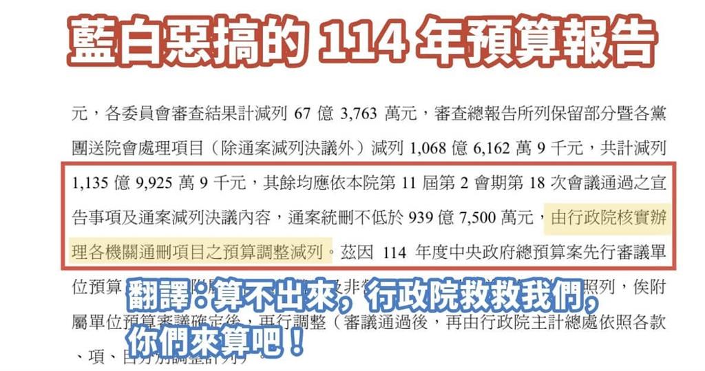 快新聞/藍白精美報告出來啦!總預算刪多少還是不知道 林俊憲對樹抱歉:印這些鬼東西