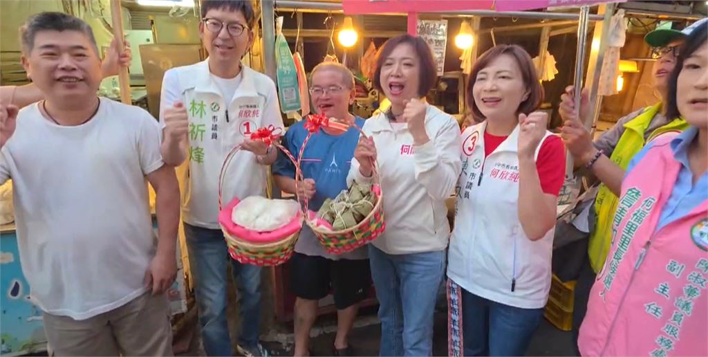 搶攻上班族票！　何欣純提74線塞車解方　黃昏市場廣播拜票