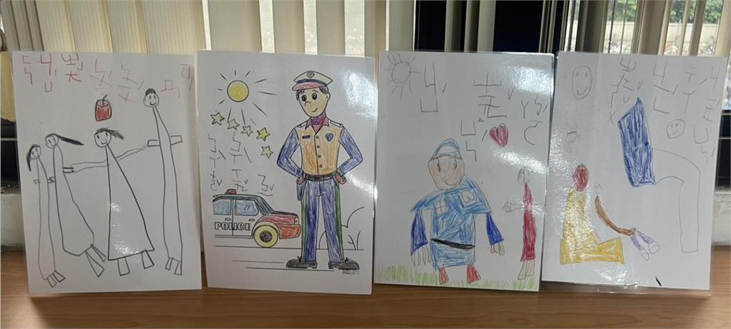 「天使爸爸警察節快樂!」劉宗鑫幼女塗鴉思念惹淚 署長慰問遺眷表致敬