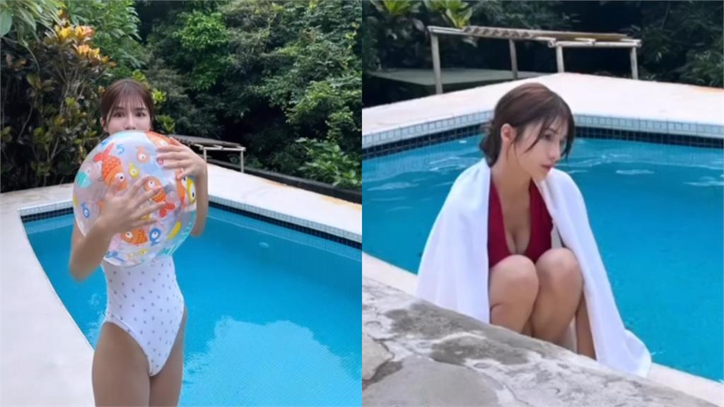 多圖/零死角女神「寫真側拍」流出!偷藏「激辣泳衣彩蛋」嘟嘴模樣超萌