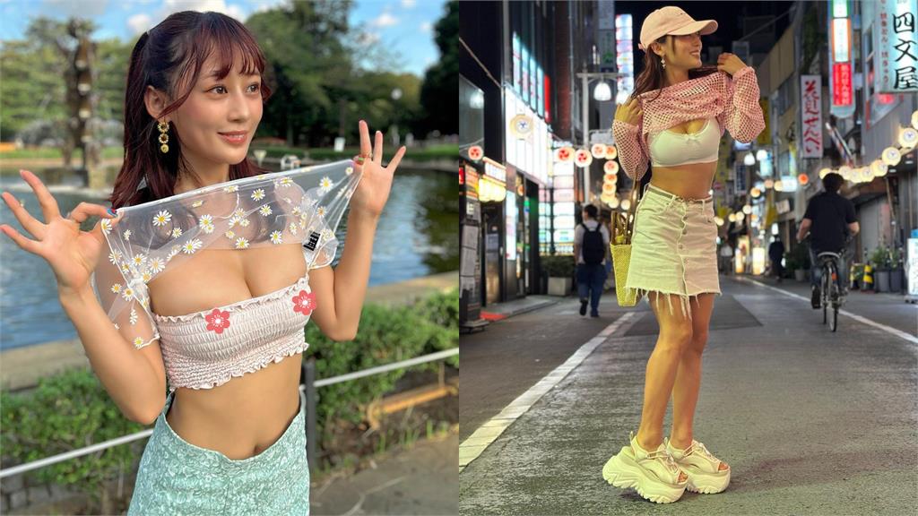 「無罩日妹」夜市猛吃防線掉落!99%透明衣洩「超大亮點」網暴動:世界和平