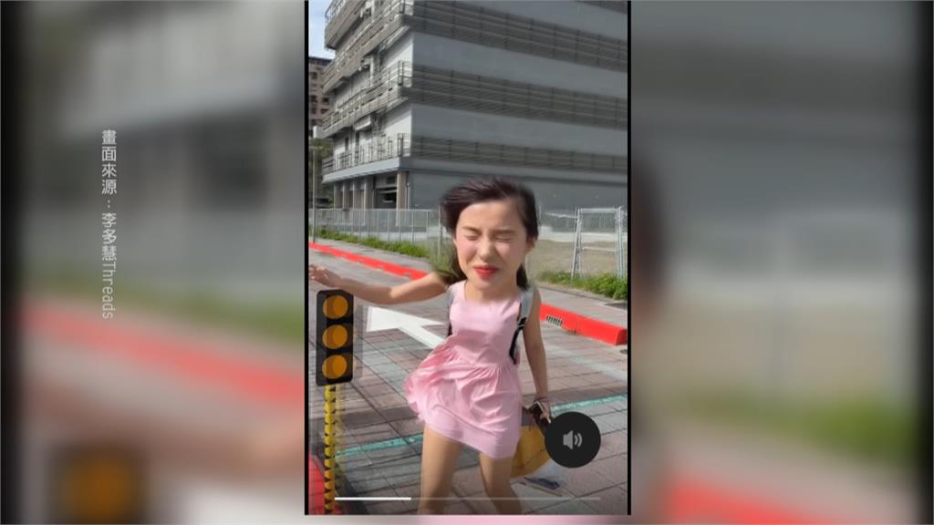 李多慧來台3年先喊"老鳥不怕颱風了"！　　下一秒強風吹到懷疑人生