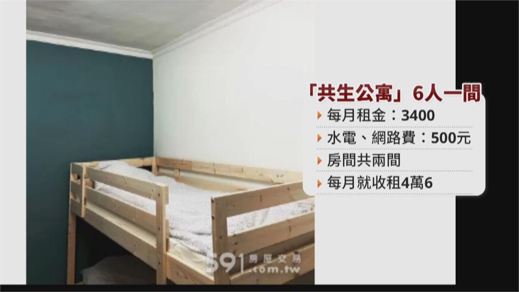 一間公寓分租12人 房東「挑戰」收租高效益
