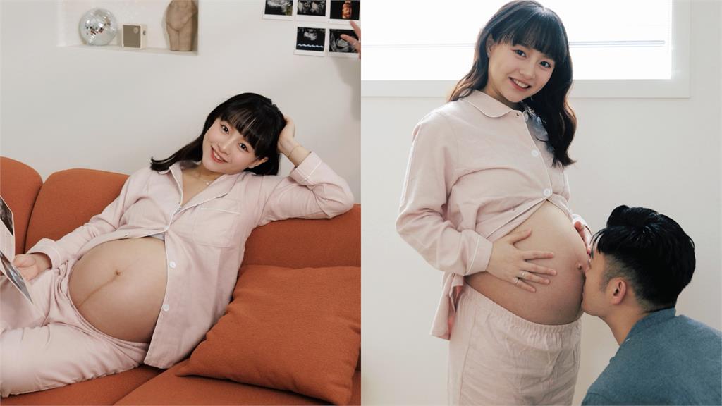 30歲王齊麟愛妻「挺8個月巨肚」上身炸開！躺床「真實互動曝光」網狂看：恭喜