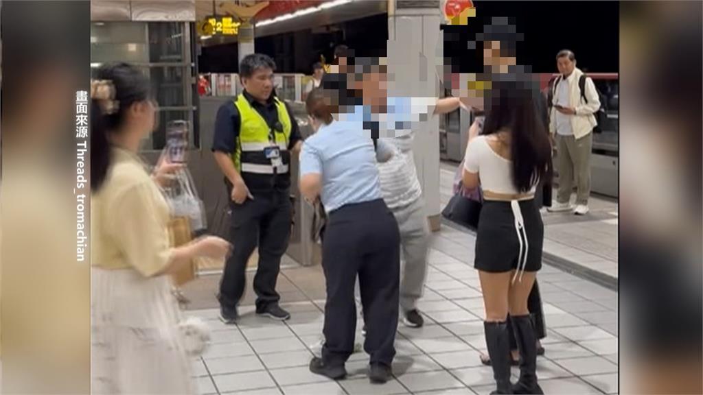 醉漢大鬧北捷車廂! 踩到人不道歉還飆罵爆衝突