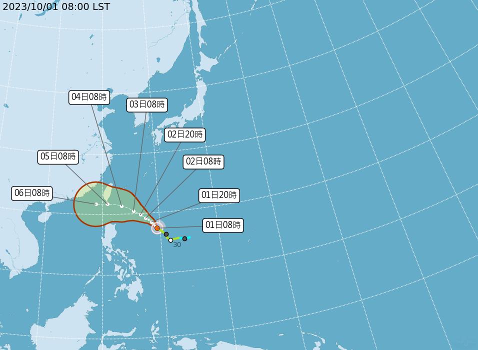快新聞／「小犬颱風」路徑不確定性高　氣象署：「這天」決定影響台灣程度