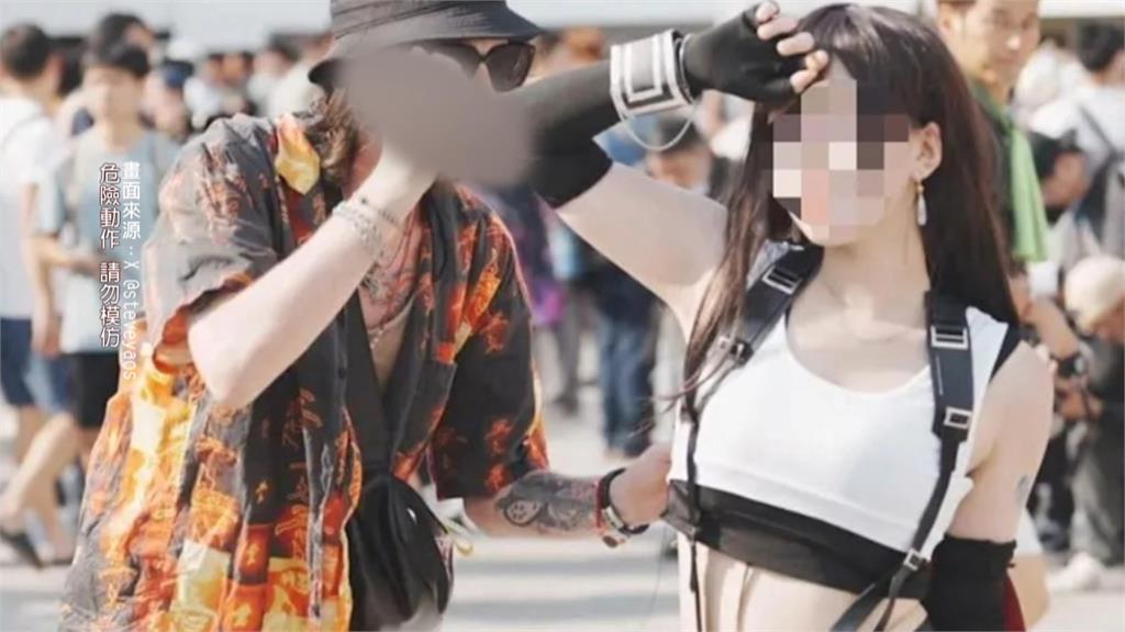嚇！美籍男子士林夜市揮「玩具刀」　還朝動漫展Coser攻擊