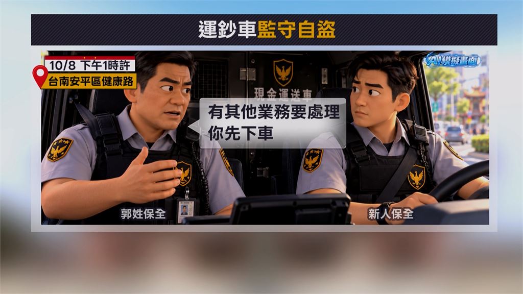 運鈔車遭竊竟是「內神通外鬼」　保全支開同事捲走1450萬逃台中