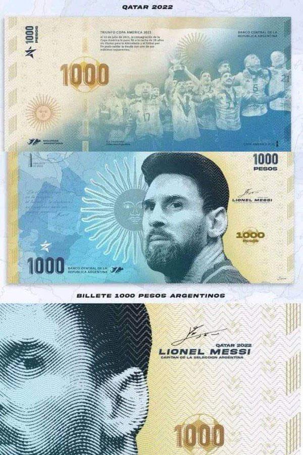 卡達世足／高舉大力神盃成國家英雄！阿根廷政府考慮發行「梅西紀念鈔」