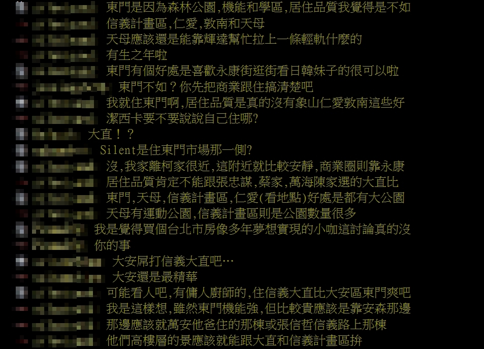 天母、民生社區過氣？他酸「連前五都沒」點名「這3區」才是台北最頂地段