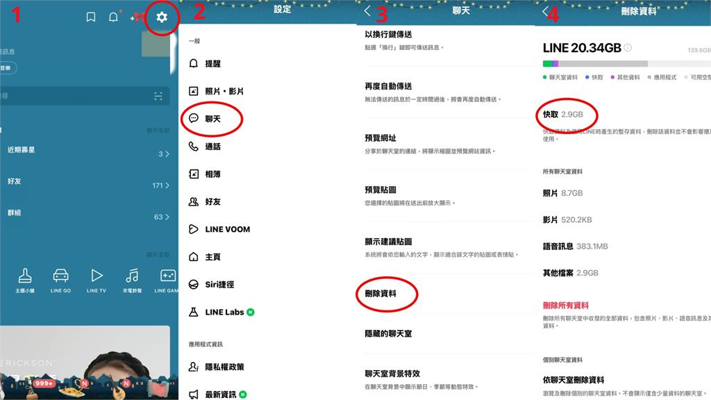 LINE竟是「隱形吃容量怪獸」?官方教「瘦身」妙招:按1鍵解決