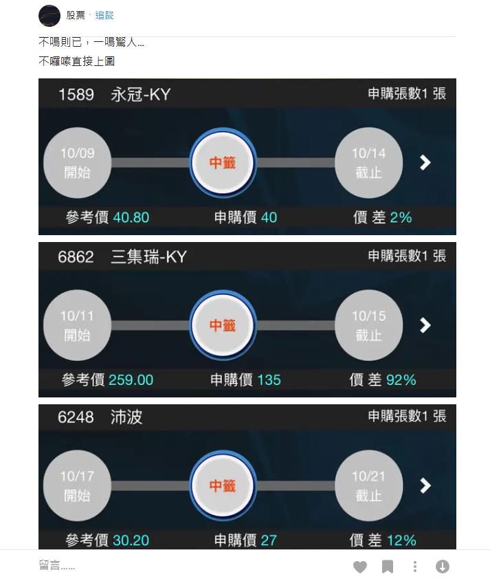 超強幸運兒「股票申購」狂中籤！大賺「92%價差」網羨慕：沒中還賠好幾千